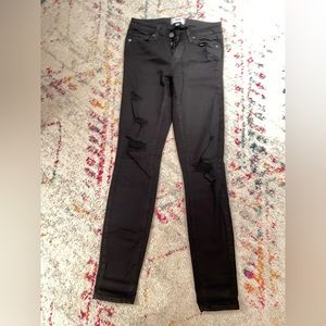 Paige Vertugo Ultra Skinny Black ripped jeans